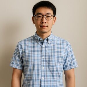 Lands' End Blue Casual Button Down Shirt-NWOT